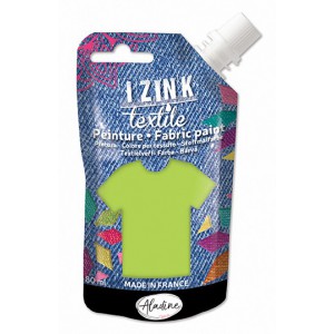 IZINK TEXTILE PEINTURE VERT CLAIR SATIN 80 ML