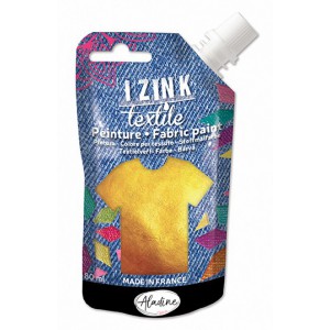 IZINK TEXTILE PEINTURE OR GOLD 80 ML