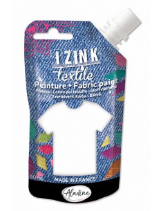 IZINK TEXTILE PEINTURE BLANC COTON 80 ML