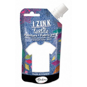 IZINK TEXTILE PEINTURE BLANC COTON 80 ML