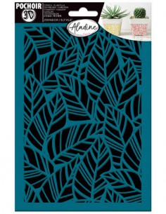 POCHOIR 3D FEUILLES