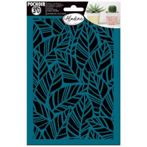 POCHOIR 3D FEUILLES