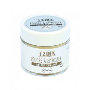 IZINK POUDRE A EMBOSSER opaline nacrée - 25 ml