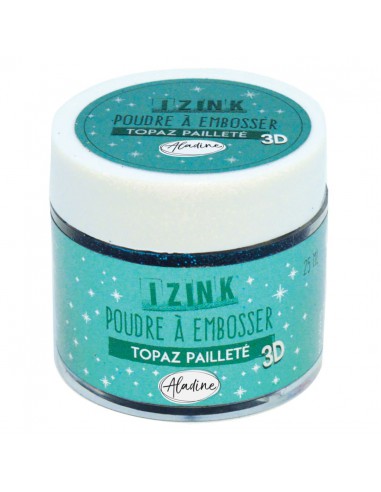 IZINK POUDRE A EMBOSSER topaze pailletée - 25 ml