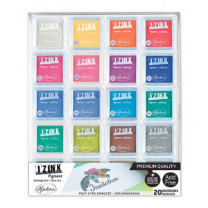 SET 20 ENCREURS IZINK TAILLE S SÉCHAGE LENT SPÉCIAL EMBOSSAGE