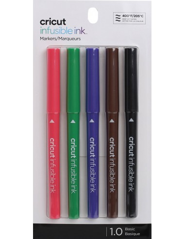 CRICUT EXPLORE/MAKER - 5 STYLOS POINTE MOYENNE 1.00 INFUSIBLE INK - sublimation