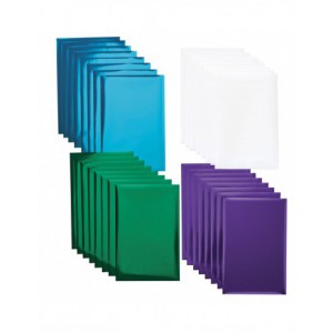 CRICUT 24 FEUILLES TRANSFERT FOIL ASSORTIS BLEU VERT VIOLET  10,1x15,2cm