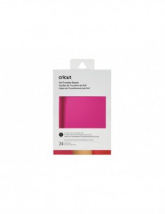 CRICUT 24 FEUILLES TRANSFERT FOIL ASSORTIS RUBY 10,1x15,2cm 2
