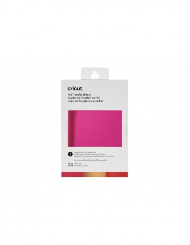 CRICUT 24 FEUILLES TRANSFERT FOIL ASSORTIS RUBY 10,1x15,2cm