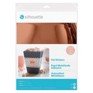 8 feuilles Rose gold brillant imprimables adhesives pour faire des stickers