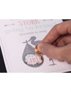 5 feuilles de papier à gratter imprimable autocollant - or doré 2