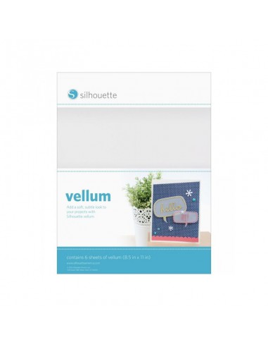 6 FEUILLES VELLUM calque  21.6 CMX28 CM