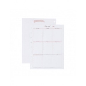 CLASSIC - Minimalist Classic Filler Paper - Weekly Schedule