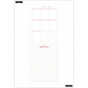 CLASSIC - Minimalist Classic Filler Paper - Weekly Schedule