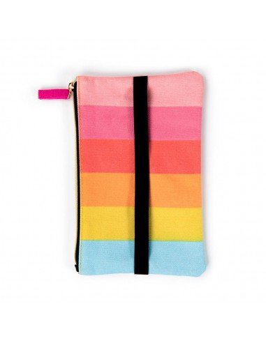 Rainbow Stripe CLASSIC - Trousse à elastique avec porte stylo