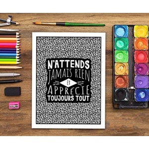 La Gratitude Révèle L’Abondance De La Vie : Livre de Coloriage