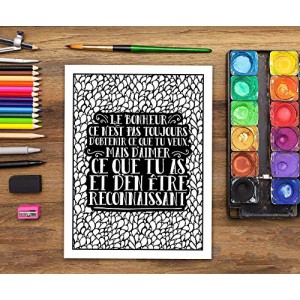 La Gratitude Révèle L’Abondance De La Vie : Livre de Coloriage