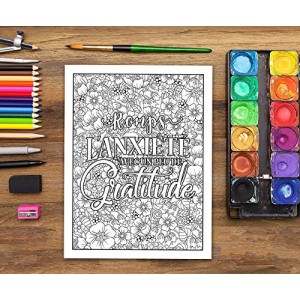 La Gratitude Révèle L’Abondance De La Vie : Livre de Coloriage