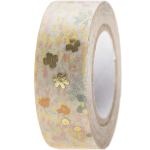 Washi tape ,CHAMP FLEURS or foil