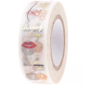 Washi tape WEDDING DAY mariage