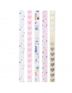 Set de 5 washi tapes - TRAVEL THE WORLD 2