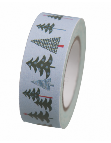 washi TAPES FORET HIVERNALE, SAPINS