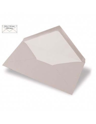 5 Enveloppes longues, 90g/m2, taupe