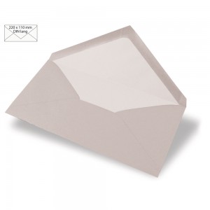 5 Enveloppes longues, 90g/m2, taupe
