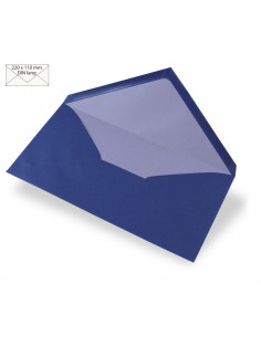 5 Enveloppes longues, 90g/m2, bleu royal
