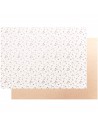 CARTON imprimé pois / foil or petites fleurs - 270g/m2 - 50 X 70cm