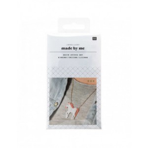 KIT perles à tisser BRICK STITCH, collier LICORNE