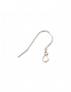 1 paire - CROCHET D'OREILLE EN ARGENT  VÉRITABLE 925