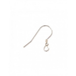 1 paire - CROCHET D'OREILLE EN ARGENT  VÉRITABLE 925