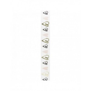 Washi tape COEURS,POUDRE Foil or