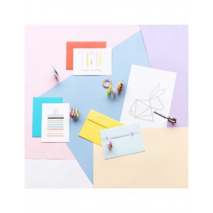 Washi tape fin 2 rouleaux - ARGENT/OR