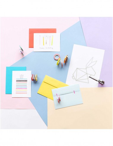 Washi tape fin 2 rouleaux - irisé MENTHE/AQUA