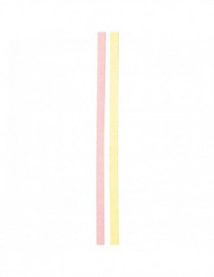 Washi tape fin 2 rouleaux - irisé  JAUNE/ROSE 2
