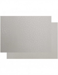 CARTON GRIS RIGIDE,ETOILESOR -  350g/m2 - 50 X 70cm