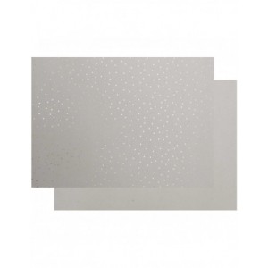 CARTON GRIS RIGIDE,ETOILESOR -  350g/m2 - 50 X 70cm