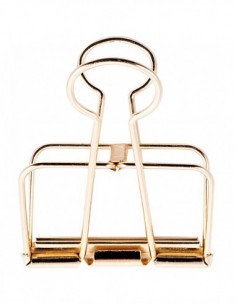 1 grande pince CLIP FIL DE FER 51 MM, or