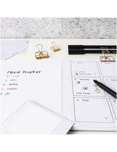 POCHOIR, BULLET JOURNAL,CARRES