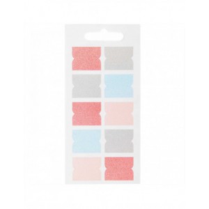 BLOC STICKERS arc en ciel , foil or, paillettes