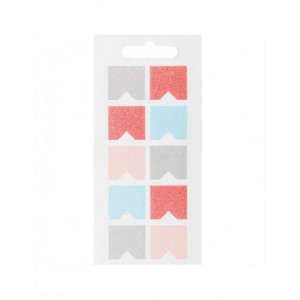 BLOC STICKERS arc en ciel , foil or, paillettes