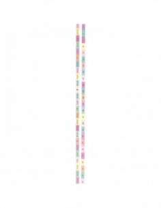 Washi tape fin 2 rouleaux - PASTEL foil or - jours / chiffres 1 à 31 2