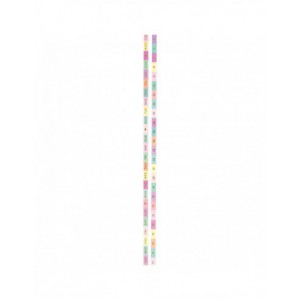 Washi tape fin 2 rouleaux - PASTEL foil or - jours / chiffres 1 à 31