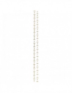Washi tape fin 2 rouleaux - BLANC  foil or - jours / chiffres 1 à 31 2