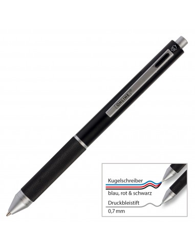 Stylo bille Multipen 4 en 1 - noir