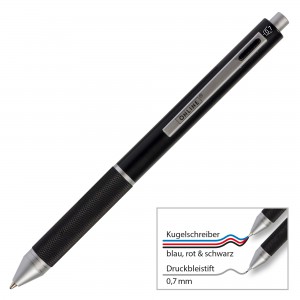 Stylo bille Multipen 4 en 1 - noir