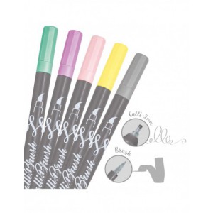 Set 5 callibrush pen - Pastel
