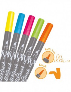 Set 5 callibrush pen - Néon 2